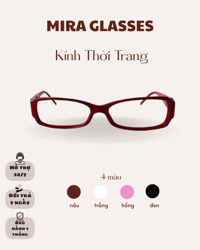 Kính thời trang Mira Glasses chống ánh sáng xanh