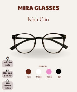 Gọng kính mắt mèo nữ MIRA GLASSES chất liệu nhựa cao cấp thiết kế phong cách phụ kiện thời trang