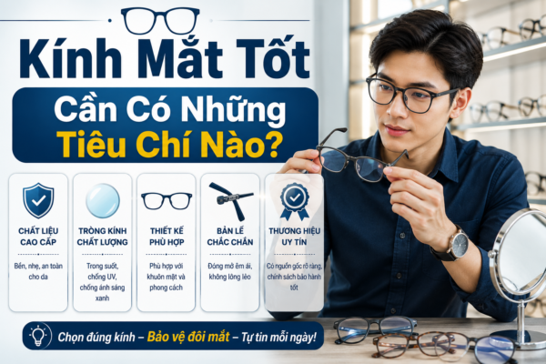 Kính Mắt Tốt Cần Có Những Tiêu Chí Nào?