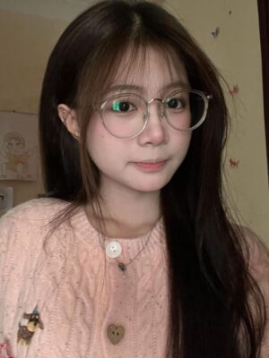 Gọng kính cận mắt mèo kim loại mảnh phong cách Geek Chic Hàn Quốc